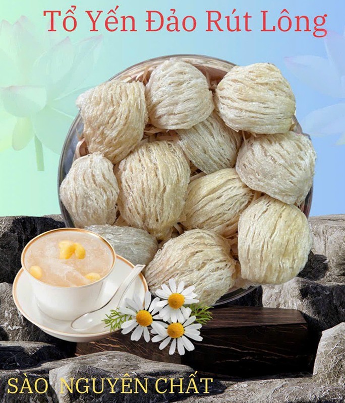 Tổ Yến Đảo đá rút lông - 100g nguyên chất Yến sào Nha Trang