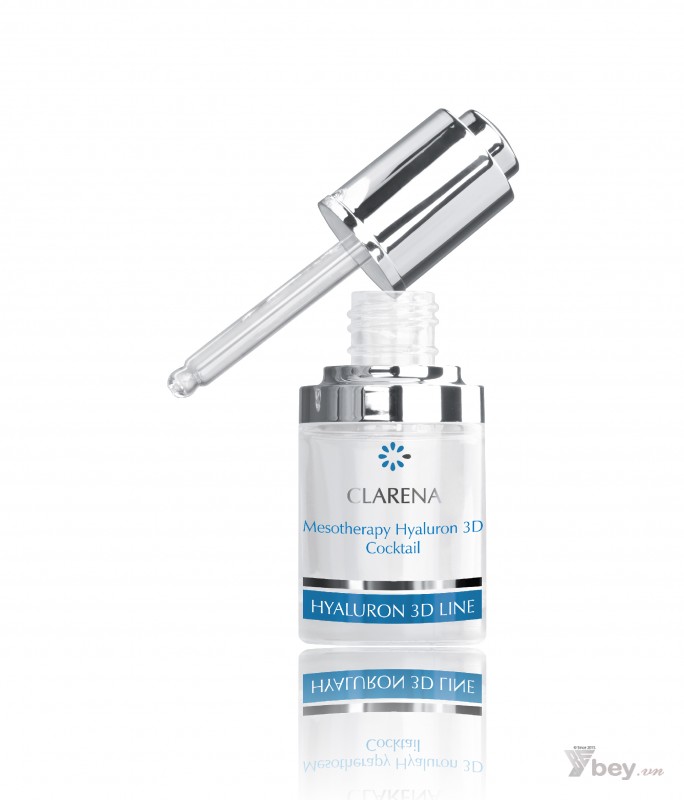 Clarena Mesotherapy Hyaluron 3D Cocktail - Serum siêu cấp ẩm, tái tạo ở cấp độ tế bào và làm mờ nếp nhăn 30ml