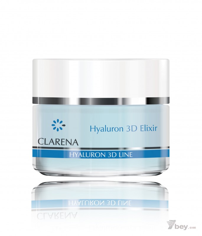 Clarena Hyaluron 3D Elixir -  Nhũ tương cấp nước 3D dành cho da tổn thương, mất cấu trúc, da nhiễm hóa chất, da cần phục hồi 50ml