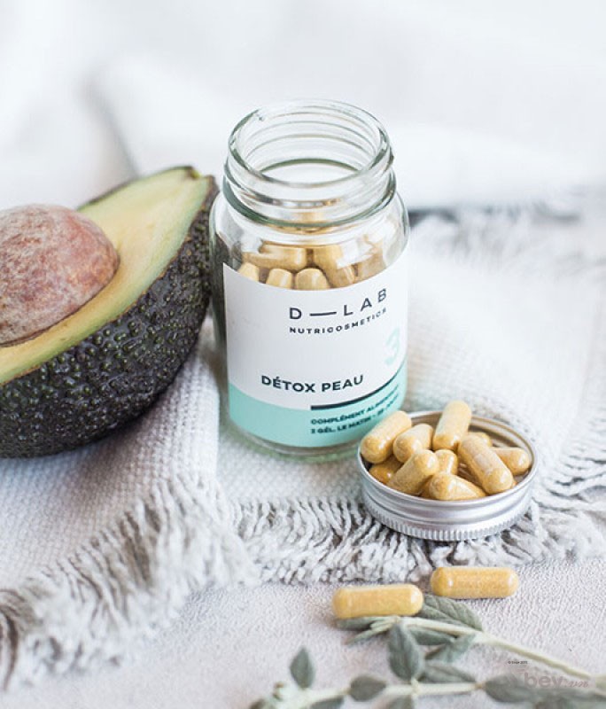 D-Lab Détox Peau - Viên uống thanh lọc giải độc da và điều trị mụn