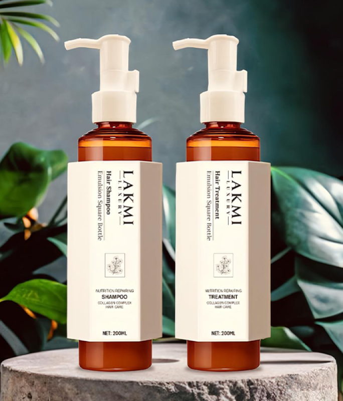 Combo 2 sản phẩm gội xả đặc trị rụng, kích mọc tóc và dưỡng tóc thiên nhiên Lakmi Luxury