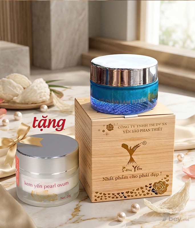 Kem face tổ yến trị nám chuyên sâu ban đêm và dưỡng trắng, chống nắng ban ngày