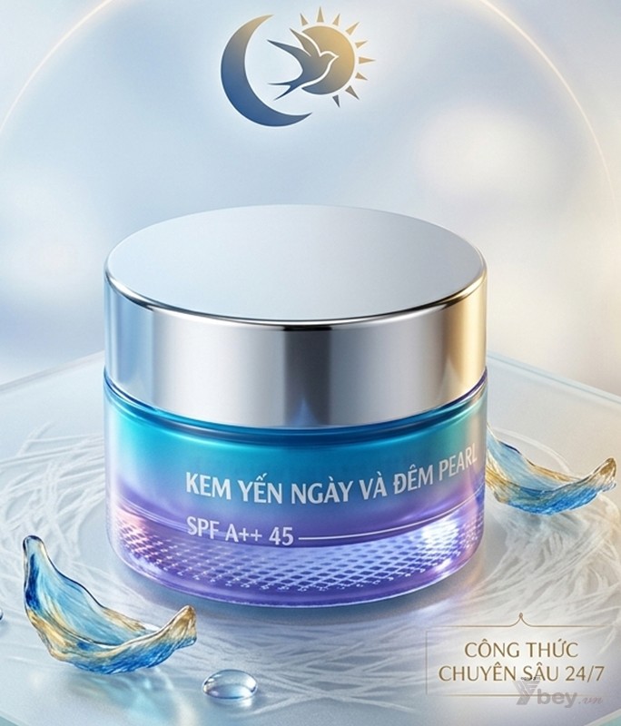 Kem face tinh chất tổ yến trị nám - tàn nhang, dưỡng trắng, làm kem nền makeup và chống nắng da mặt